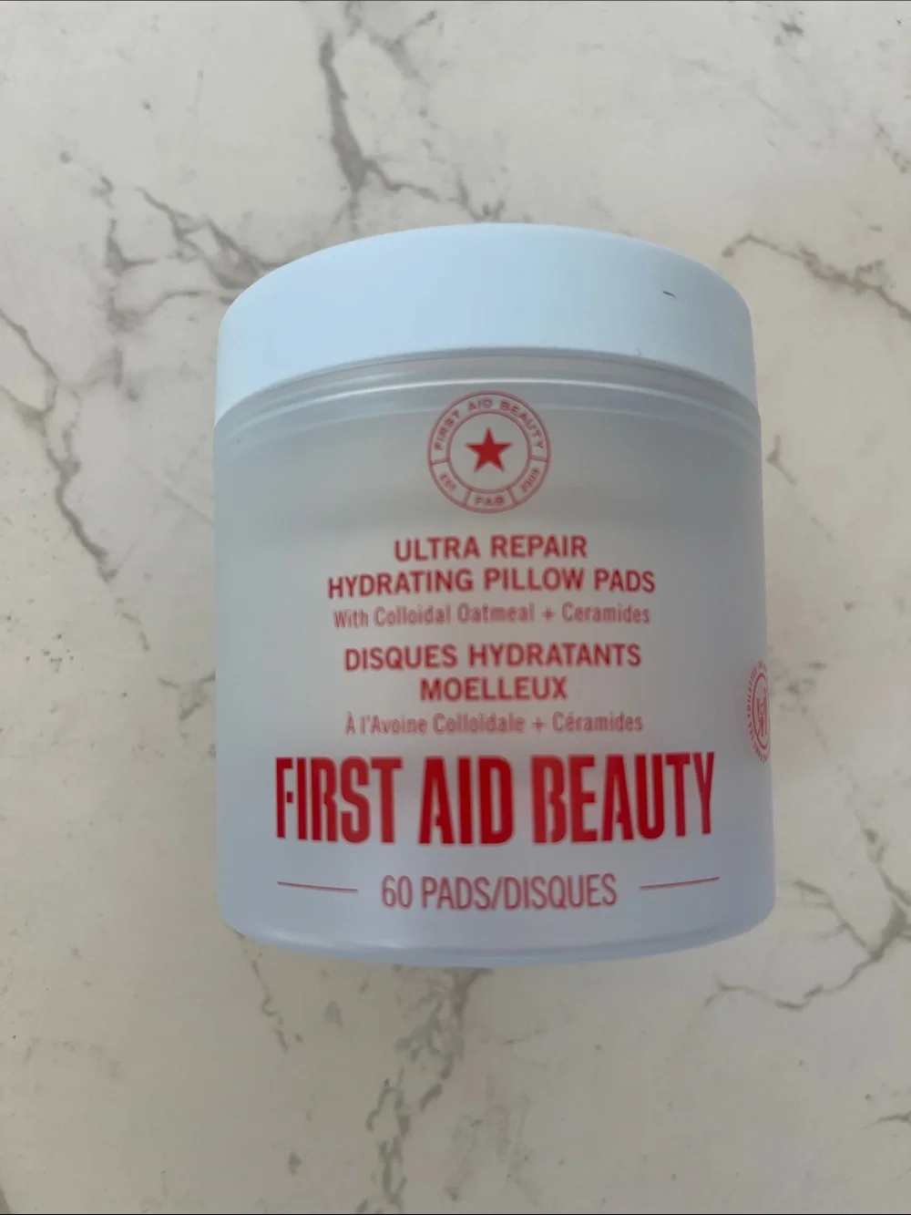 First Aid Beauty White Jar Ultra Repair Hydrating Pillow Pads